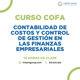 CURSO (COFA): Contabilidad de costos y control de gestión en las finanzas empresariales