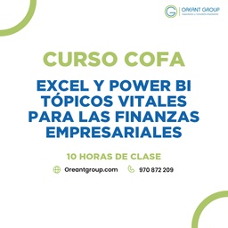 CURSO (COFA): Excel y Power BI tópicos vitales para las Finanzas Empresariales