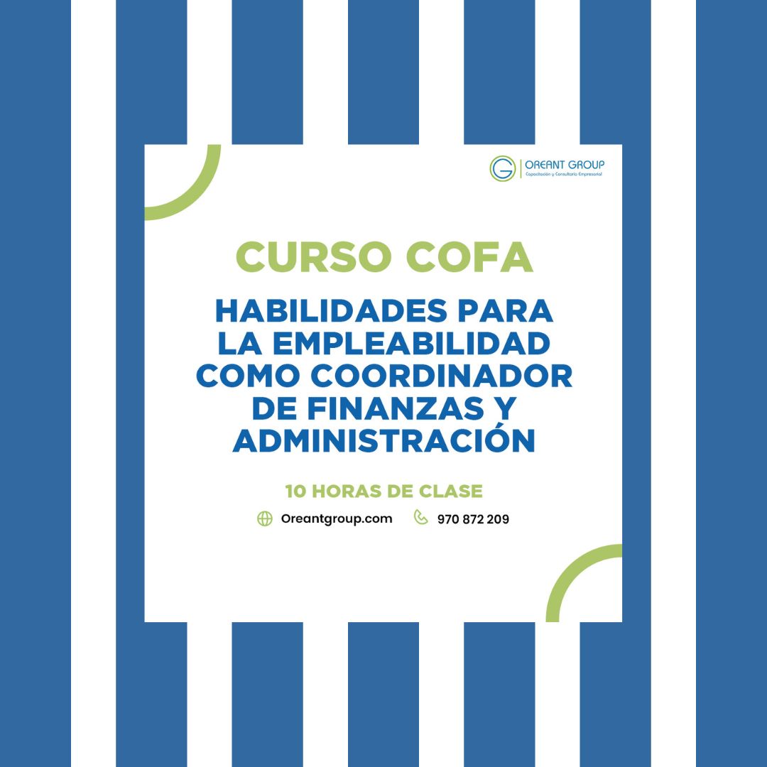 CURSO (COFA): Habilidades para la empleabilidad como Coordinador de Finanzas y Administración