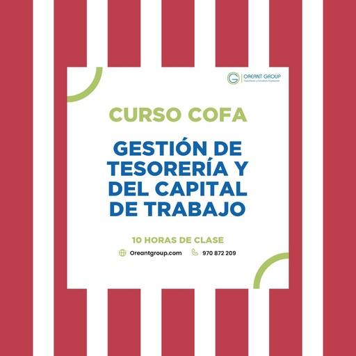 CURSO (COFA): Gestión de Tesorería y del Capital de Trabajo