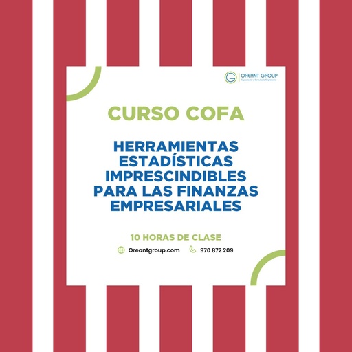 CURSO (COFA): Herramientas Estadísticas imprescindibles para las finanzas empresariales