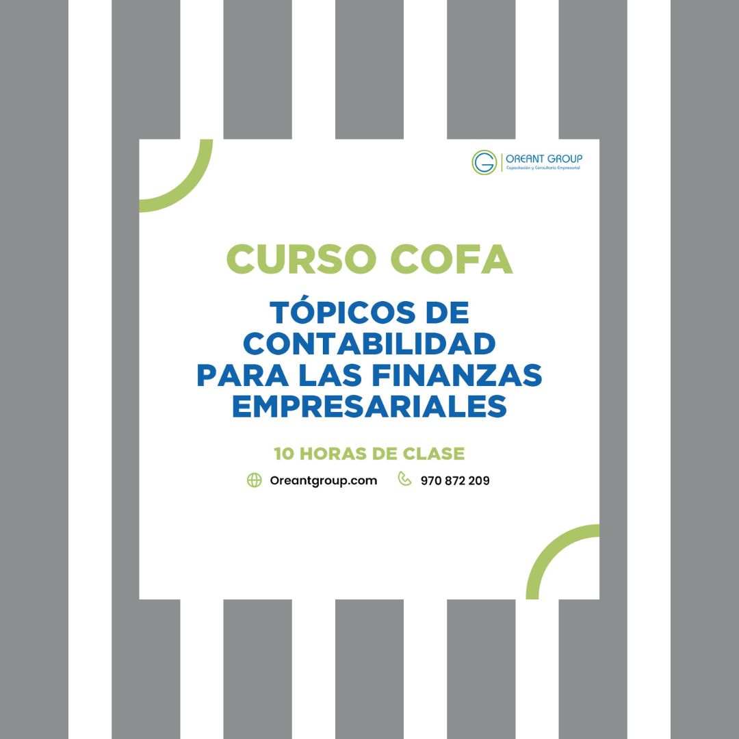CURSO (COFA): Tópicos de Contabilidad para las finanzas empresariales