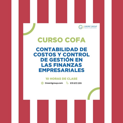 CURSO (COFA): Contabilidad de costos y control de gestión en las finanzas empresariales