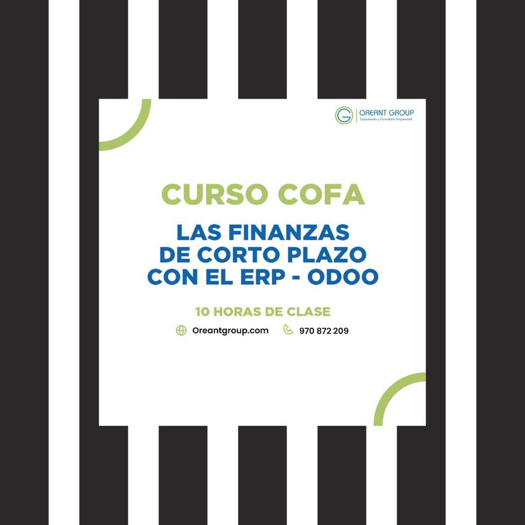 CURSO (COFA): Las finanzas de corto plazo con el ERP- Odoo