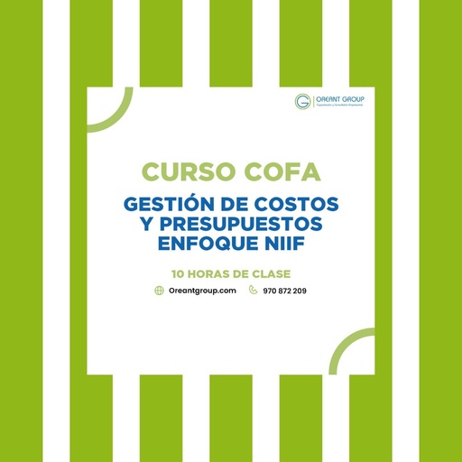 CURSO (COFA): Gestión de Costos y Presupuestos enfoque NIIF
